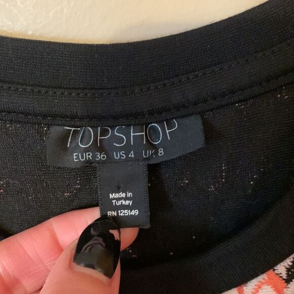 TopShop Chevron Bodycon Dress - Picture 3 of 6